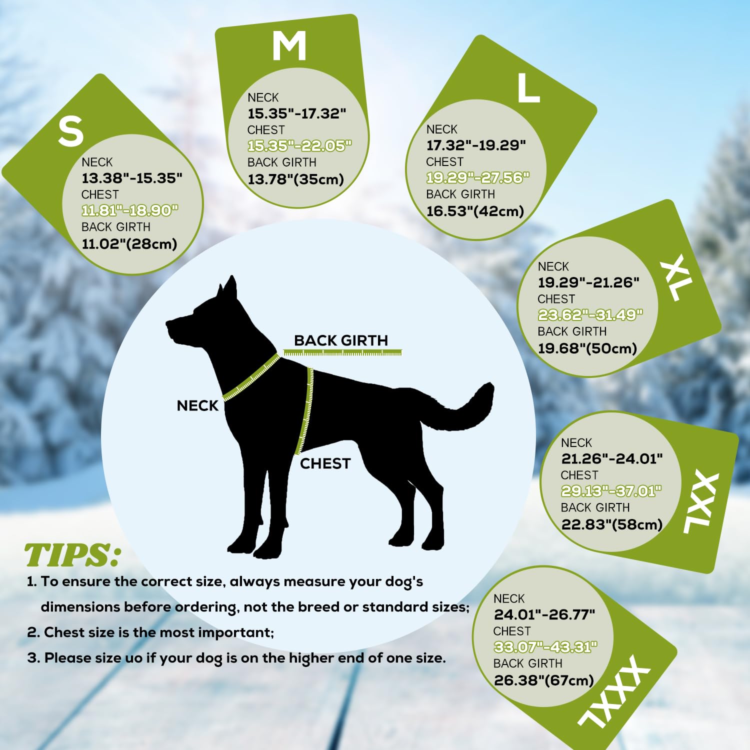 EMUST dog winter coat waterproof windproof material helps pets stay comfortable in rain or wind