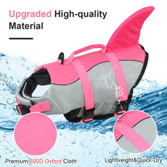 EMUST Large Dog Life Jacket side view showing adjustable belt for comfort.