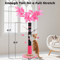EMUST sisal rope wrap provides durable scratching surface for cats