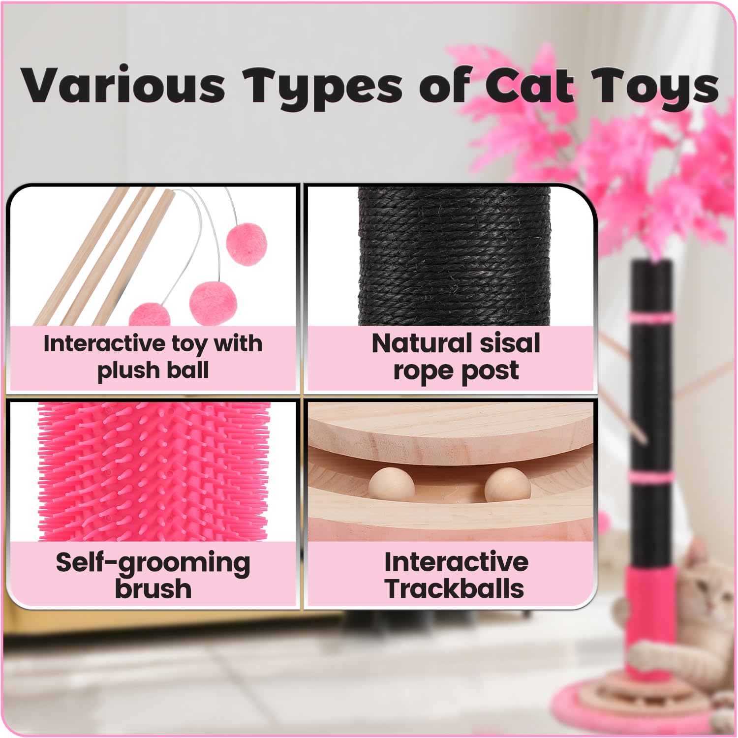 EMUST triple-base stability keeps active cats steady during play