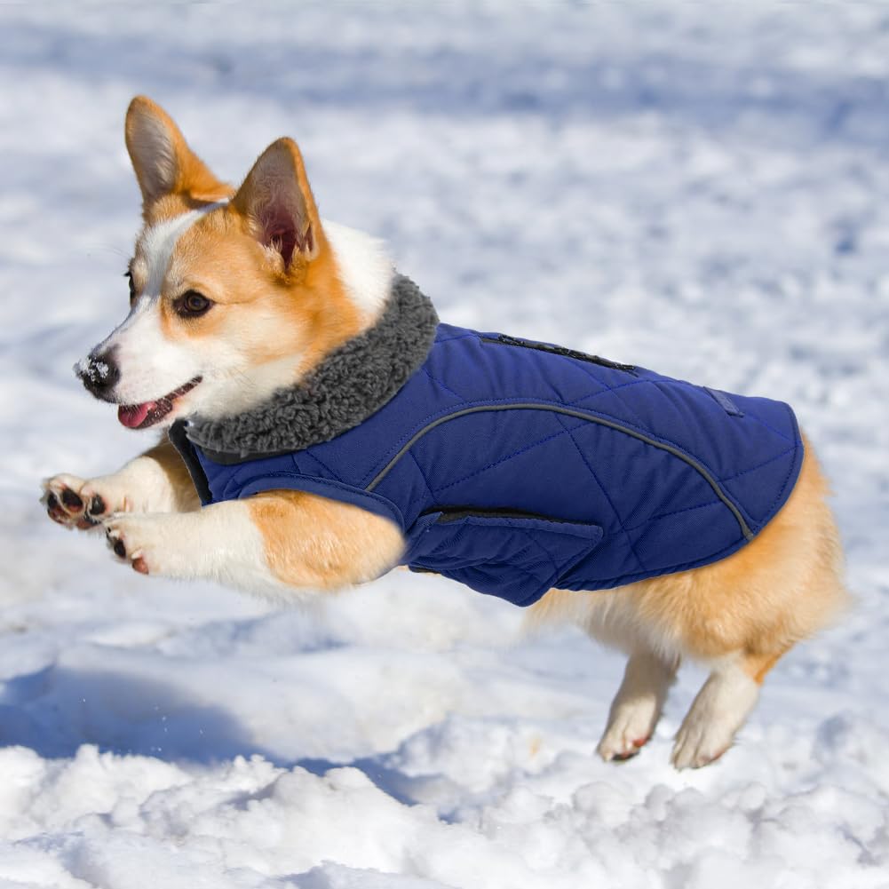 EMUST size-accurate winter coat with reflective brim for safer night walks.