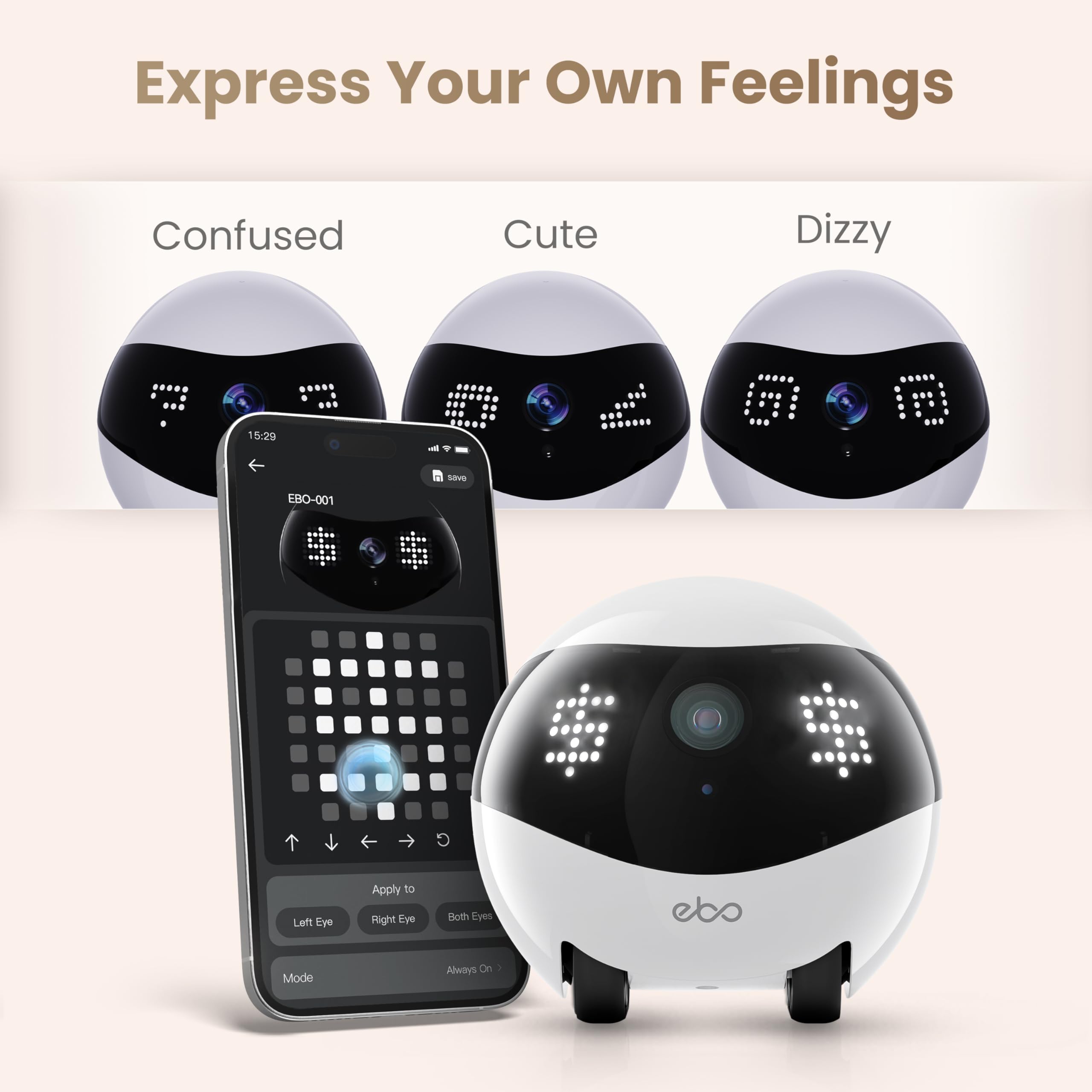 Enabot EBO Air 2 auto-recharge docking for effortless charging.