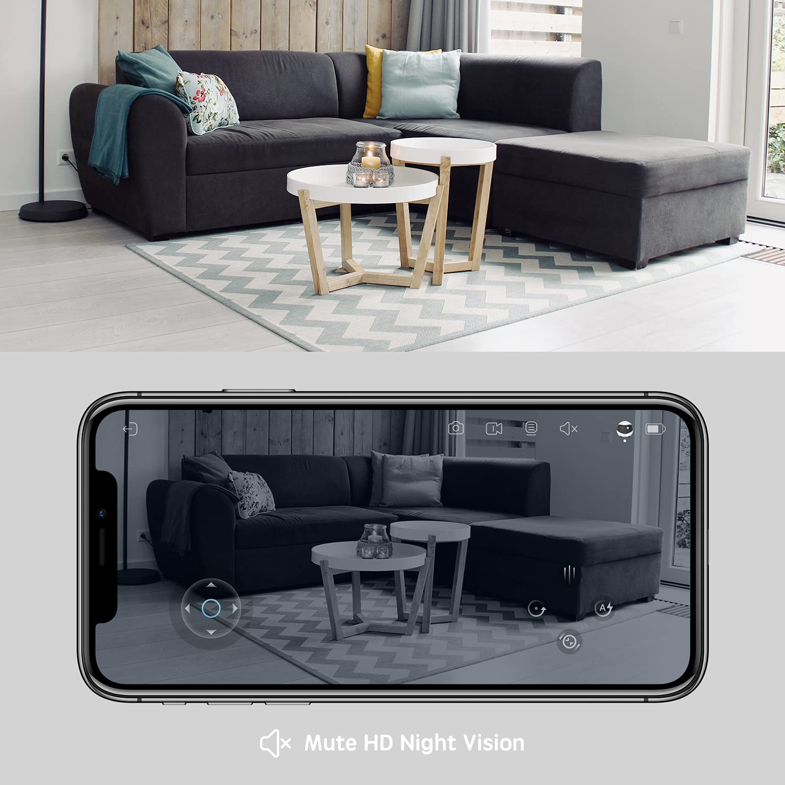 Enabot EBO SE auto-recharge highlights automatic docking when battery is low.