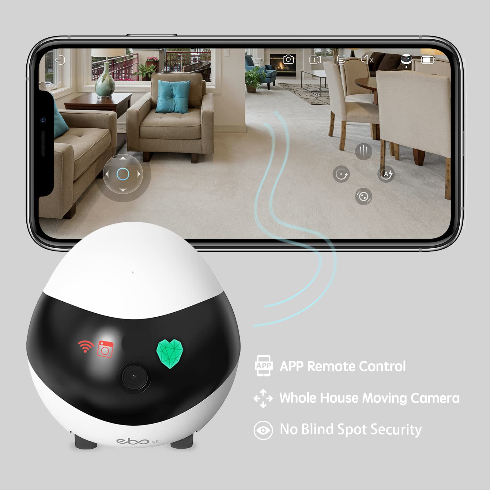 Enabot EBO SE night vision demonstrates clear footage in low light.