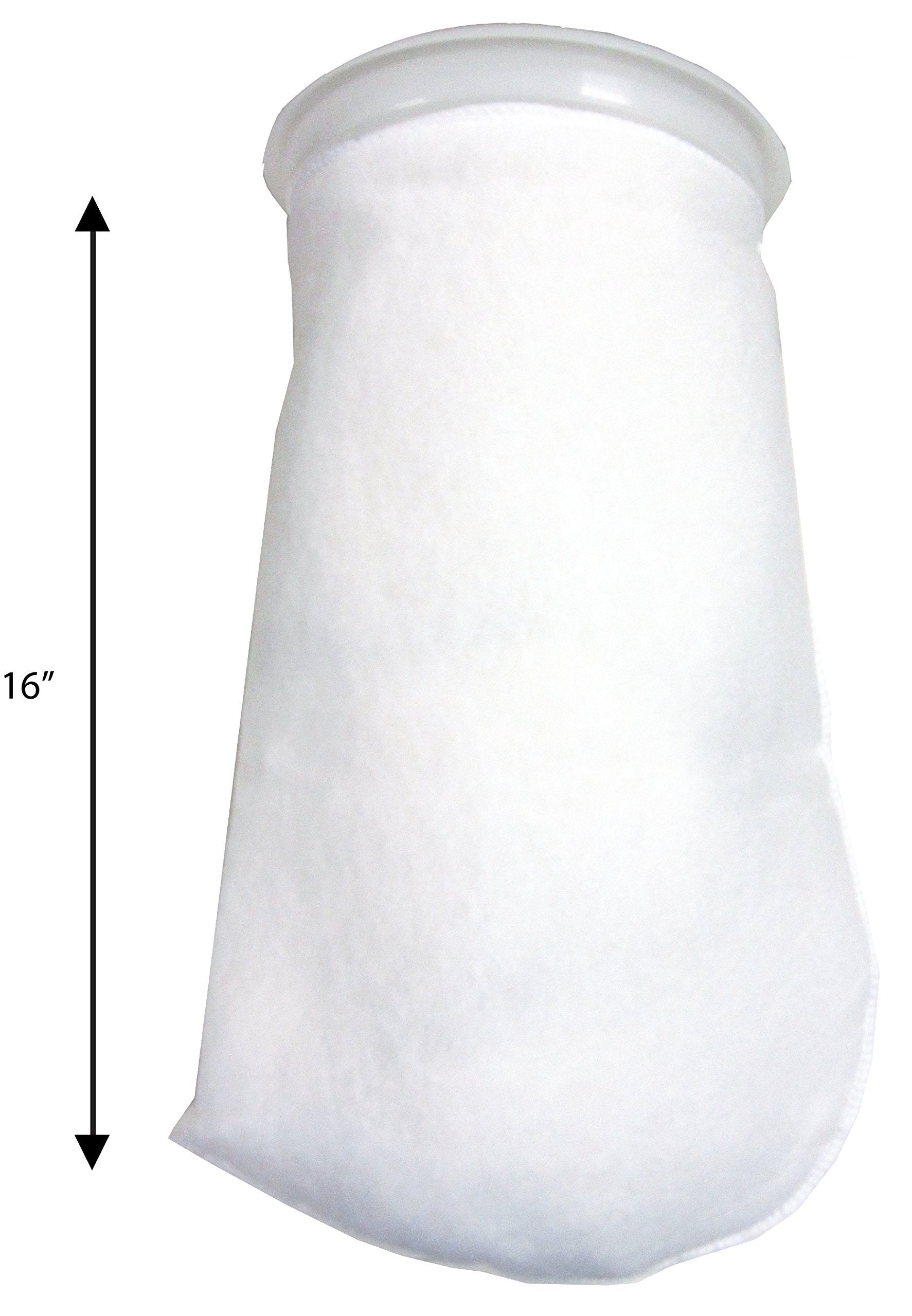 Encompass All 7-inch filter socks stacked, highlighting 200-micron mechanical filtration for clearer water.