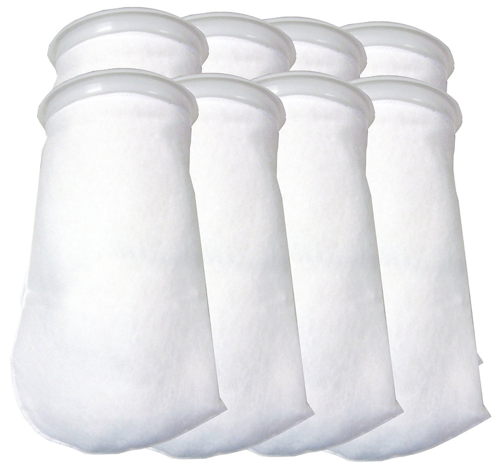Encompass All 8-pack 7-inch filter socks show durable stitching for reusable filtration.