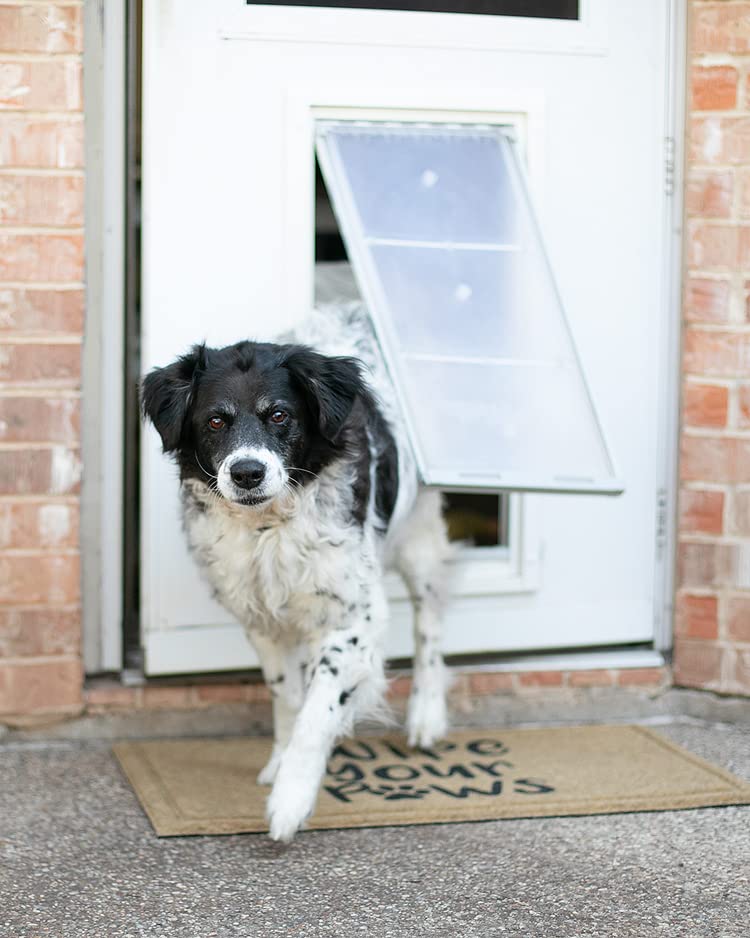 Endura Flap interior exterior installation demonstrates convenient placement for both sides of the home.