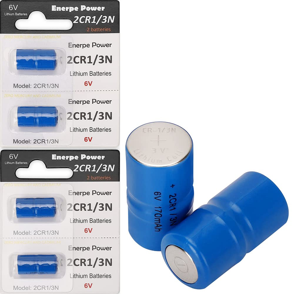 Enerpe 2CR1/3N 6V replacement battery 4-pack powers Pet Stop collars for reliable daily use