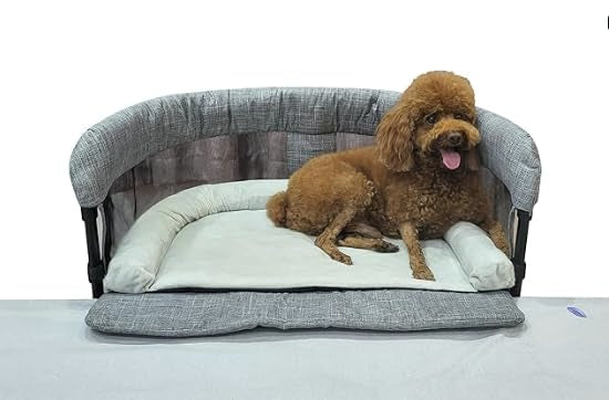 Englacha Close2me end-of-bed dog bed supports companionship without crowding your sleep space.