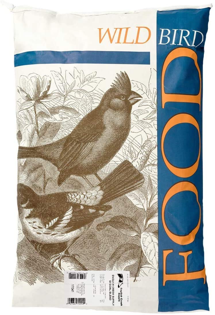 English Creek Supply corn-free seed bag front view for backyard birds