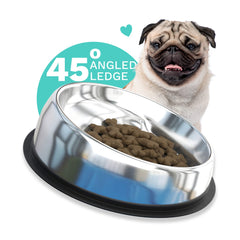 Enhanced Pet Bowl ridge design slows bites and reduces mess during meals.