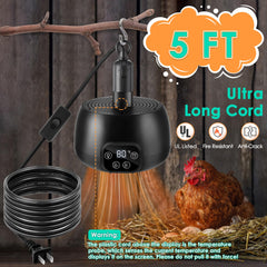 Enhon heater includes a removable filter for easy cleaning and air quality.