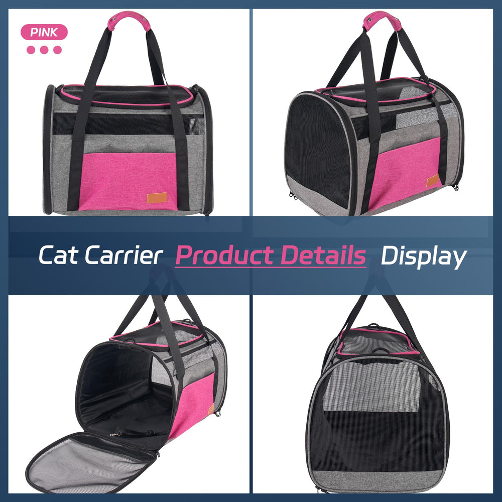 Eniosvar pet travel carrier adjustable shoulder strap for hands-free carrying