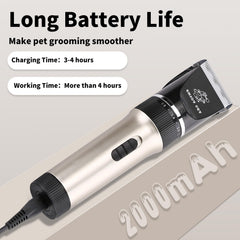 ENJOY PET cordless grooming shaver enables cord-free grooming sessions.