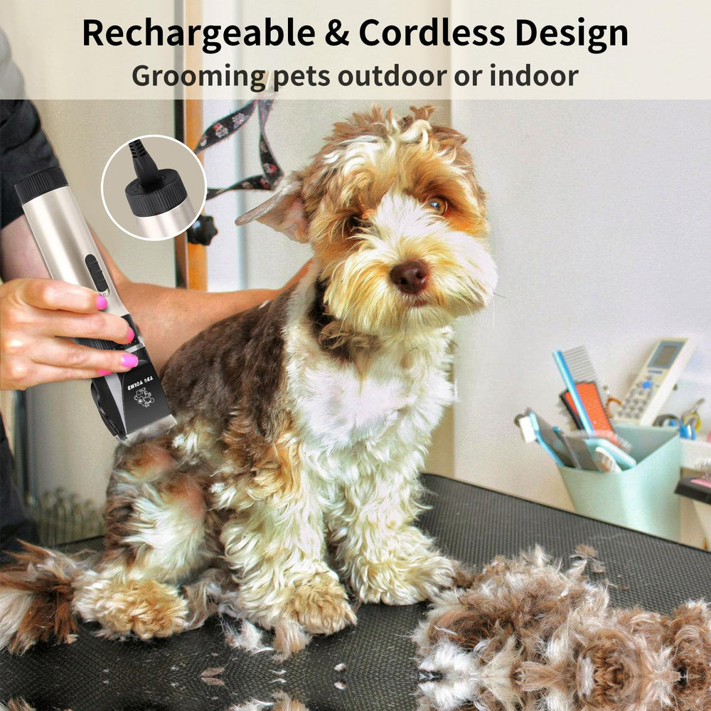 ENJOY PET 2000mAh battery powers up to four hours.
