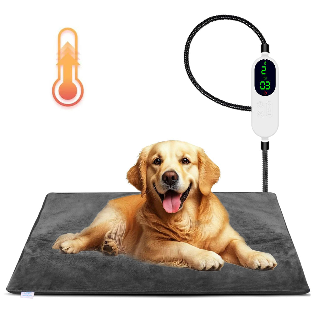 ENJOY PET heated pad inside dog bed offers cozy warmth for chilly days