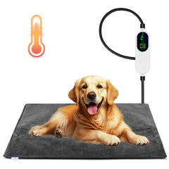 ENJOY PET heated pad inside dog bed offers cozy warmth for chilly days
