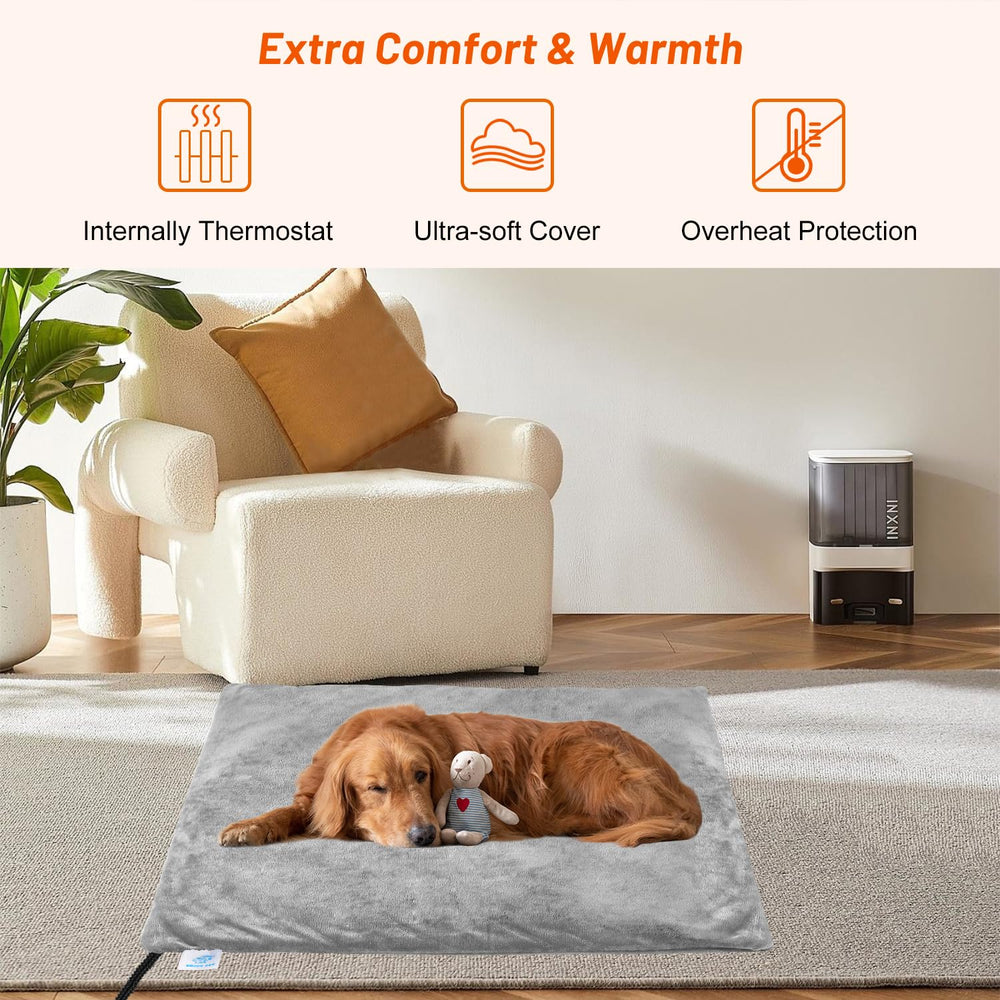 ENJOY PET heating pad features UL-certified heating wire for dependable warmth.