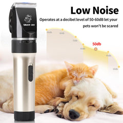 ENJOY PET dog clippers low-noise motor reduces grooming anxiety.