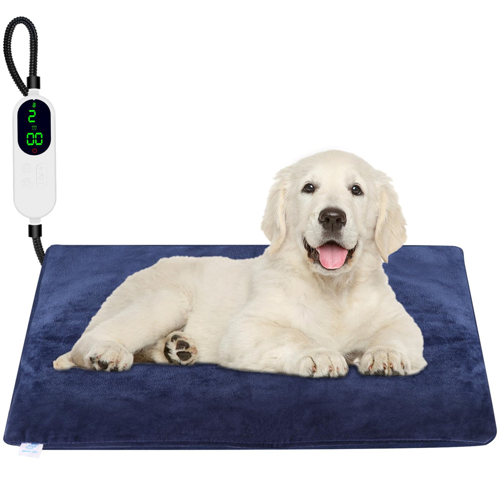 ENJOY PET Pet Heating Pad control panel enables precise temperature and timer settings.