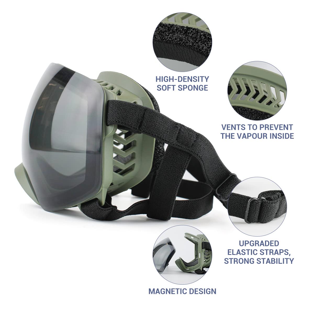 Enjoying dog goggles adjustable nylon straps for secure, comfortable fit
