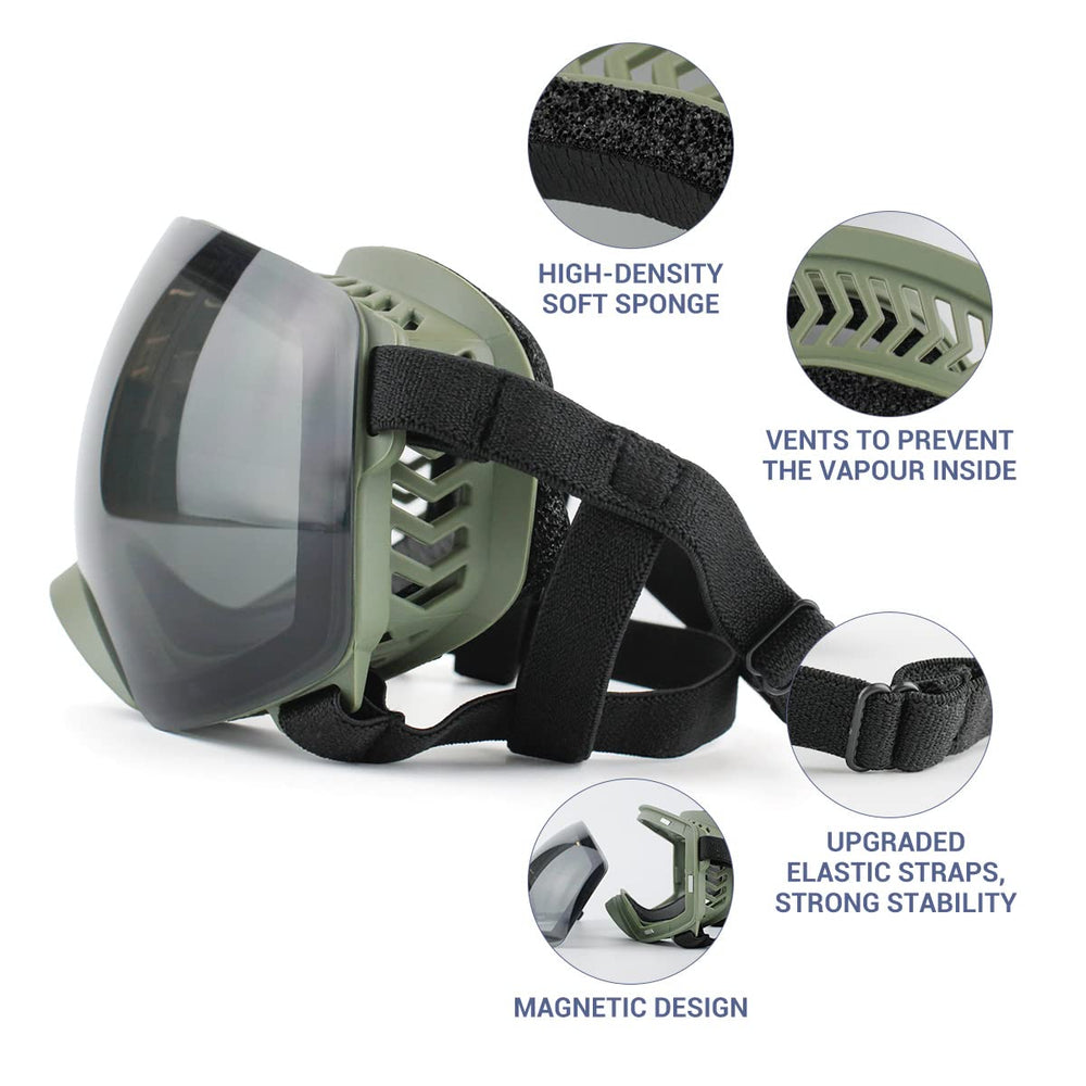 Enjoying dog goggles adjustable nylon straps for secure, comfortable fit