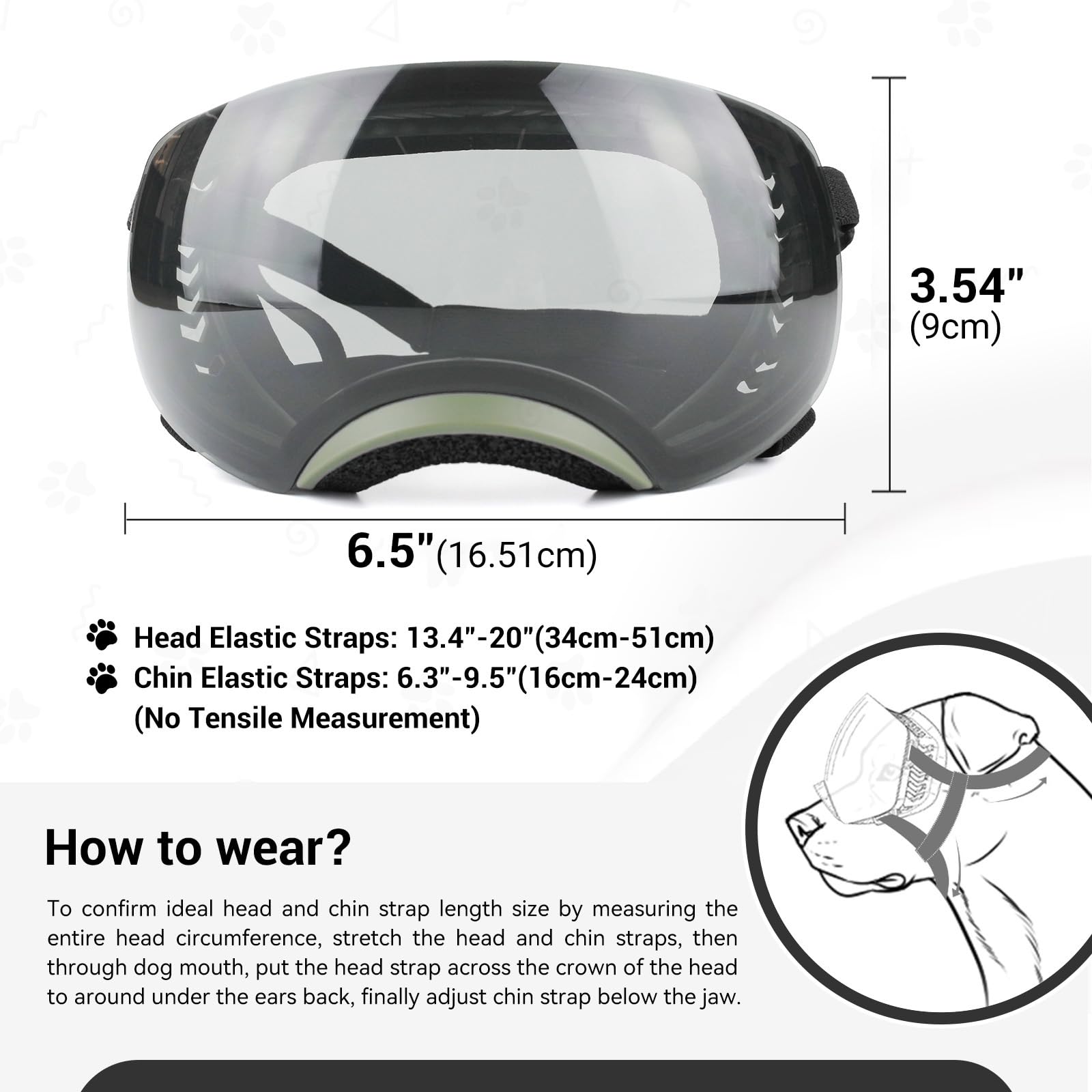 Enjoying dog goggles worn by dog during outdoor adventures