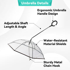 Enjoying-dog-umbrella-self-assembly-guide shows easy setup for quick rain-ready outings.