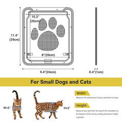 Enjoying Pet Door dogs-cats-use supports independent potty breaks and play.