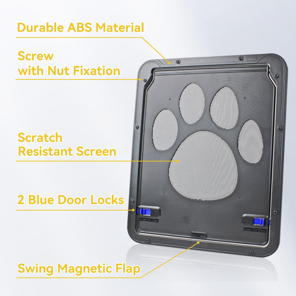 Enjoying Pet Door two-way swing offers convenient, flexible pet access for busy households.