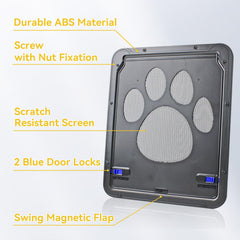 Enjoying Pet Door two-way swing offers convenient, flexible pet access for busy households.