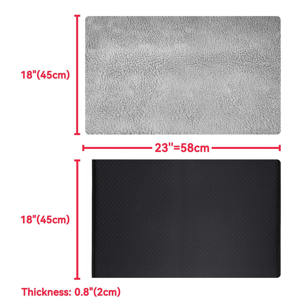 Enjoying Self Warming Cat Mat Bed non-slip bottom keeps surface stable.