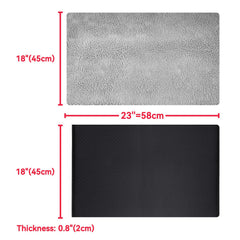 Enjoying Self Warming Cat Mat Bed non-slip bottom keeps surface stable.