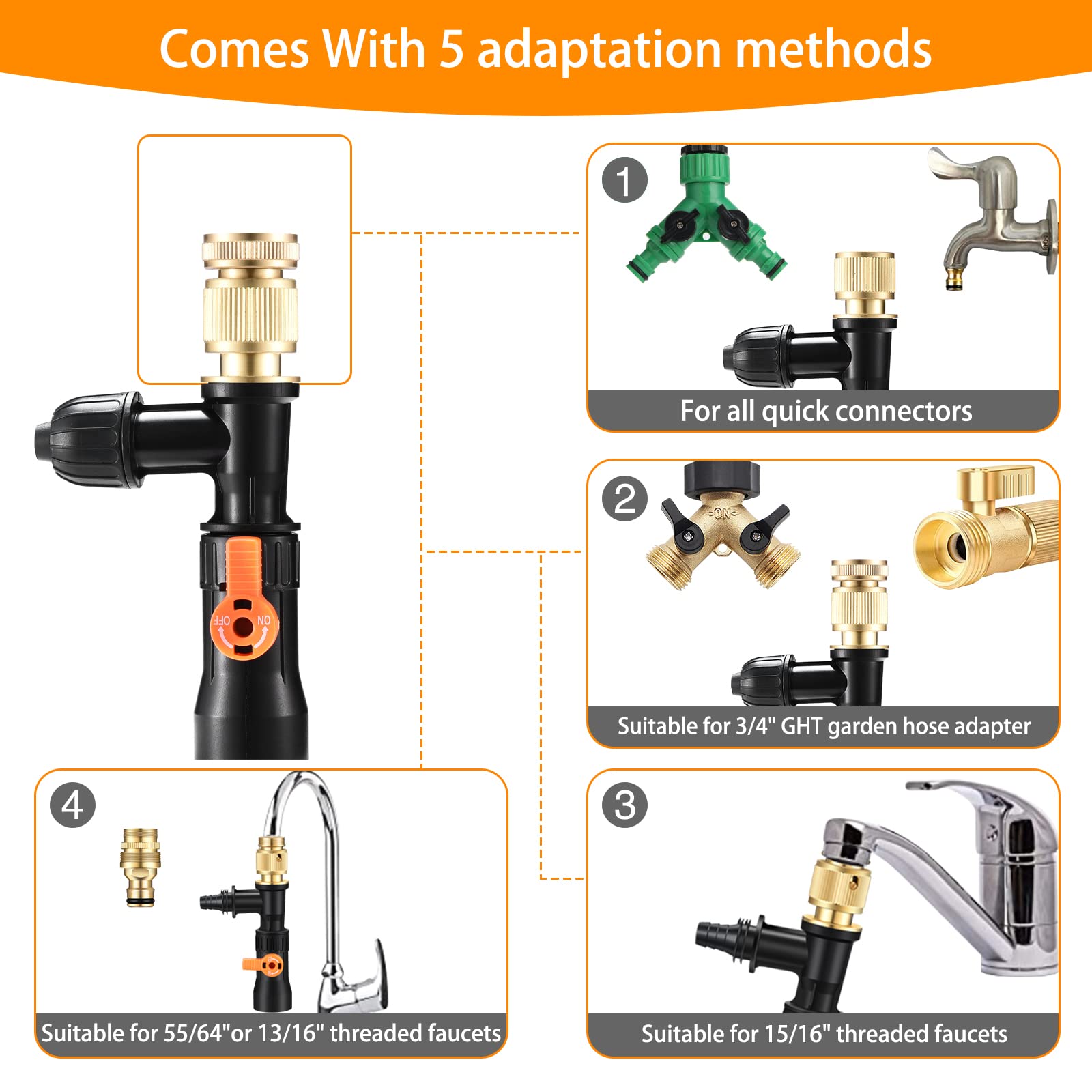 enomol hose adapters collection enabling universal faucet fit