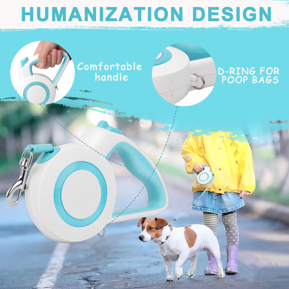 enrgticdg night-reflection blue-white leash demonstrates enhanced visibility during nighttime walks