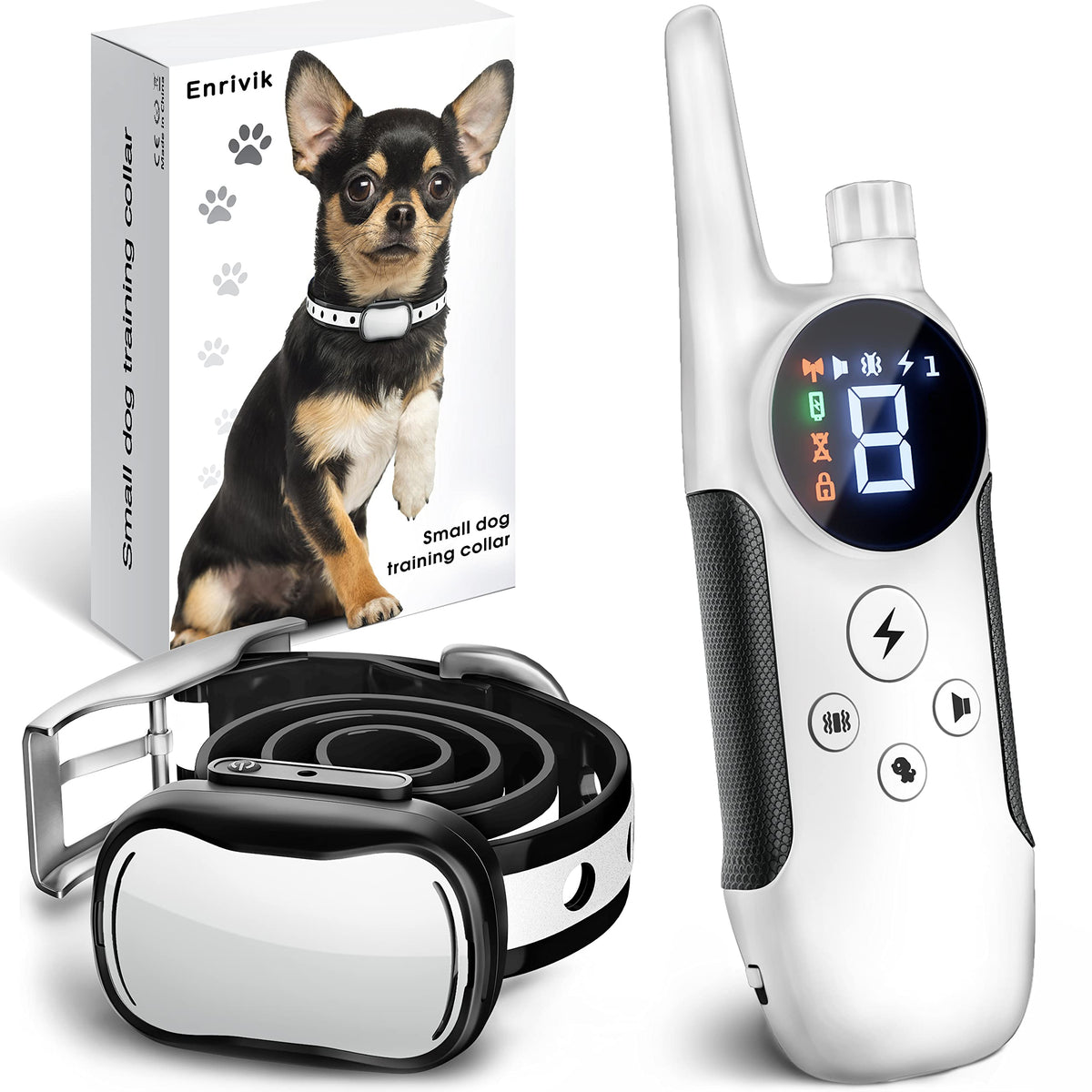 Enrivik extra-small dog collar remote handheld for precise control during training