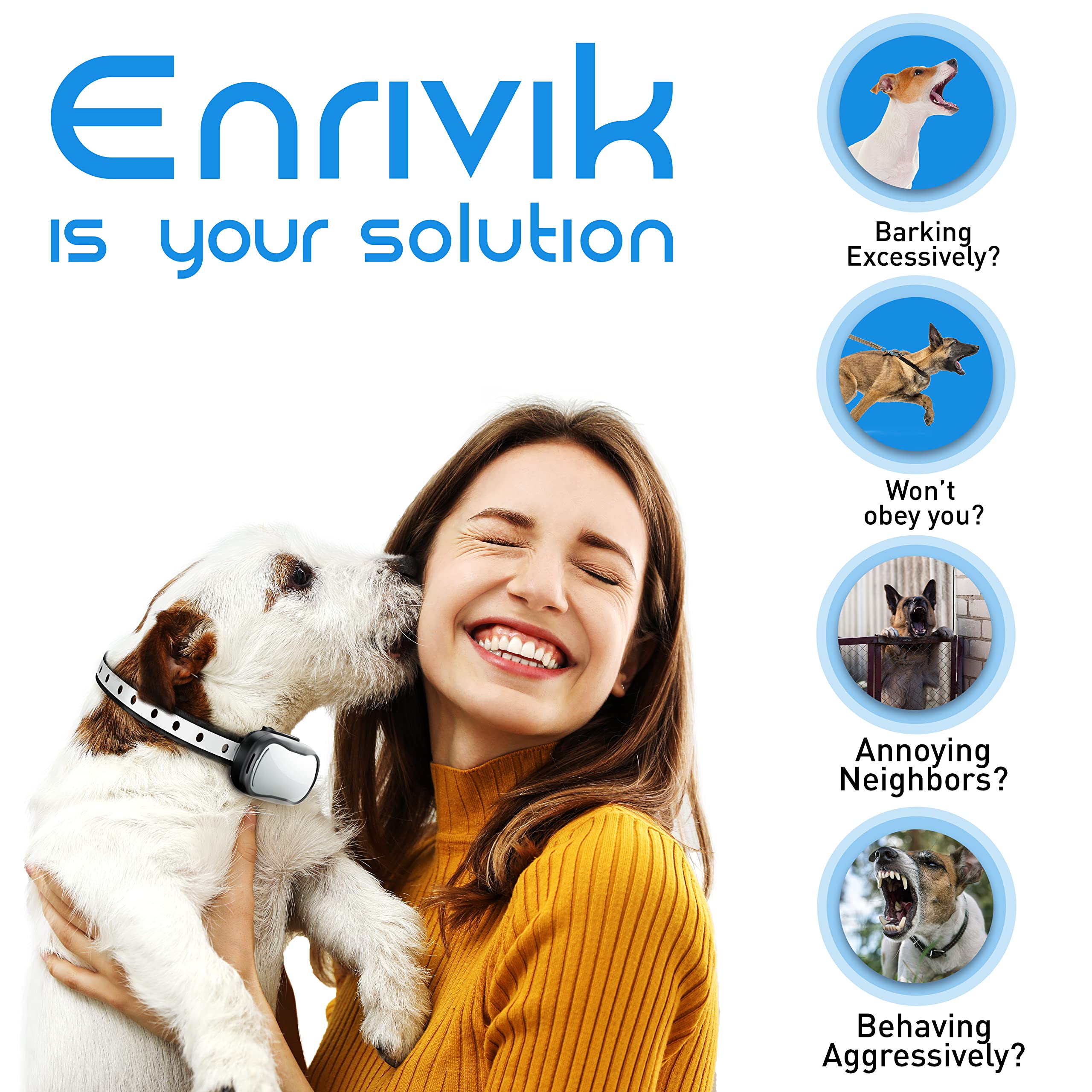 Enrivik training guide in box explains safe commands and reinforcement