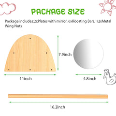 Ensayeer roosting bars assembly - easy setup for safe, secure perching in brooders.
