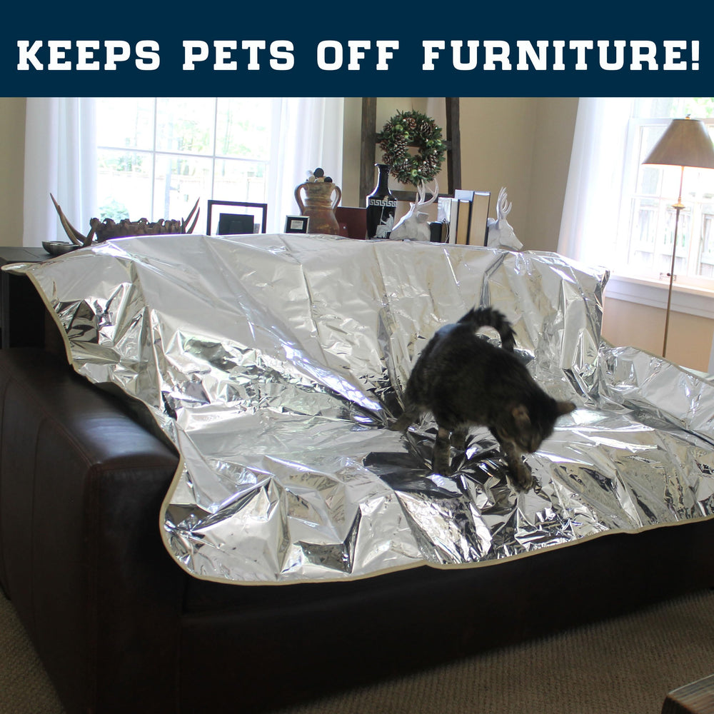 Enthusiast Gear Pet Repellent Mat folded for compact storage after use.