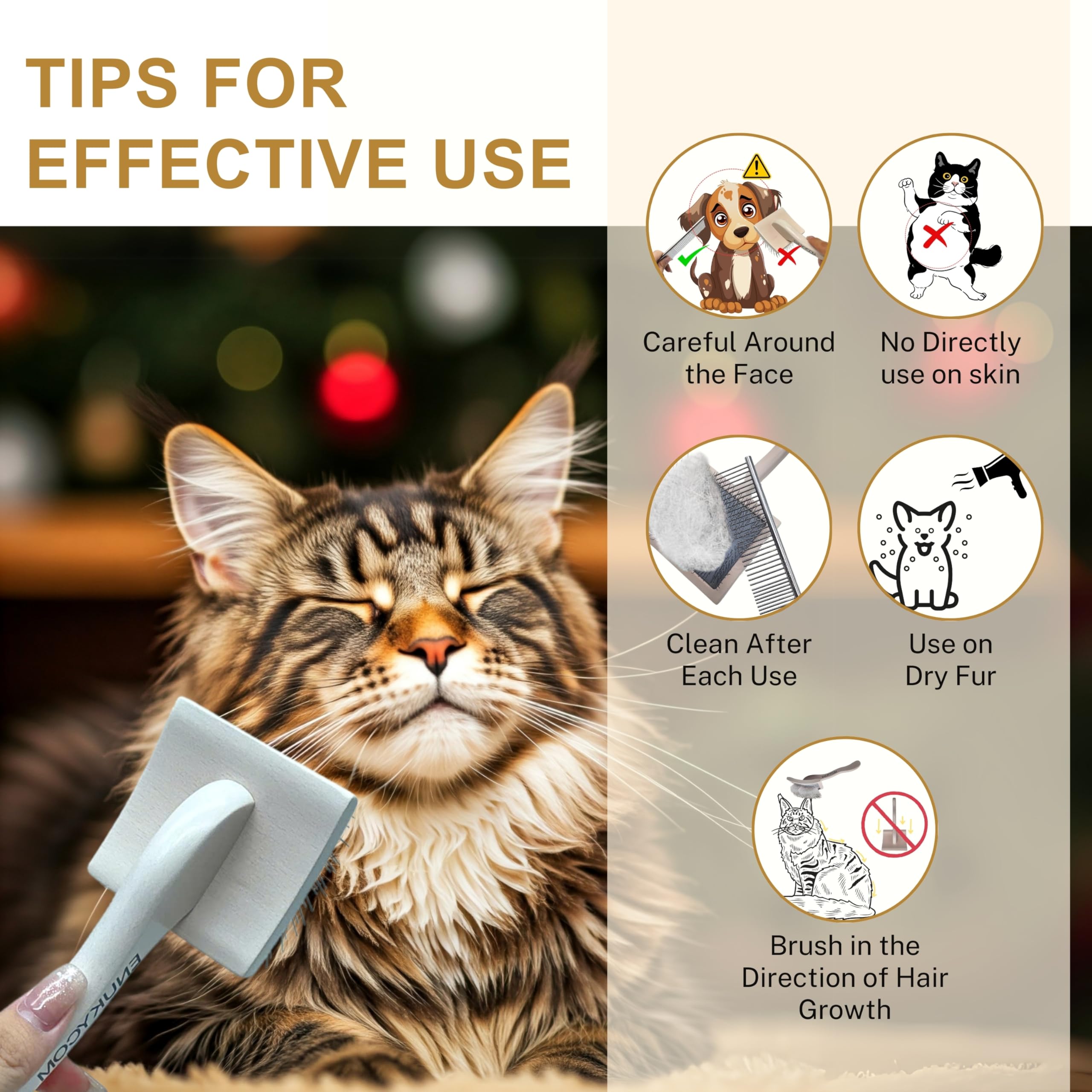 ENUKYCOM pet grooming kit—safe, gift-ready for pet lovers.