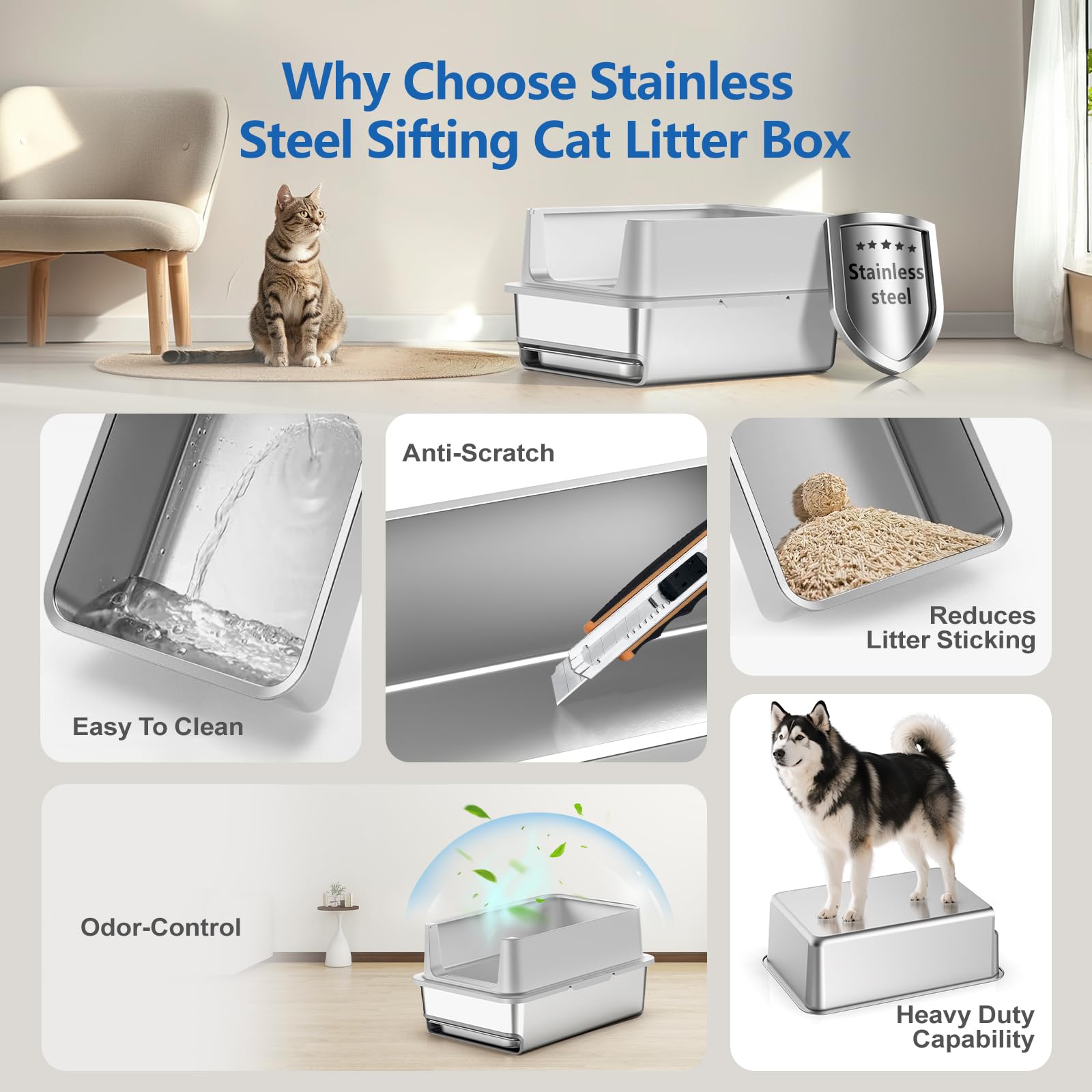 EODO 1.6-inch deep drawer offers extended use between cleanings for busy homes.