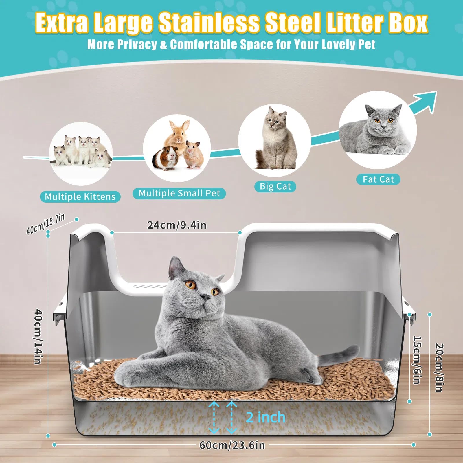 EODO XL sifting action shows quick waste separation into the bottom box