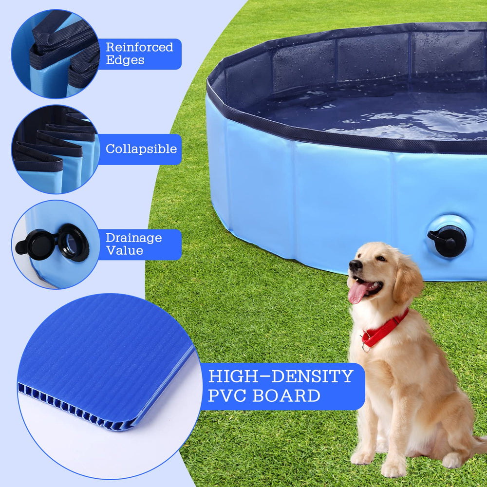 Eooqi dog pool durable material supports playful splashes.