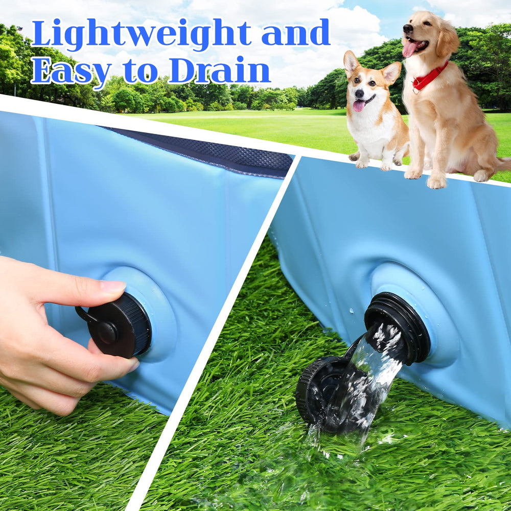 eooqi foldable dog pool multipurpose use as kiddie pool or ball pit