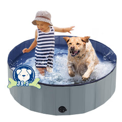 Eooqi Foldable Dog Pool unfolded for quick cooling and playtime.