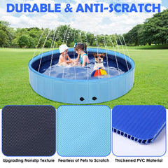 Eooqi non-slip bottom keeps dogs steady during splashes.