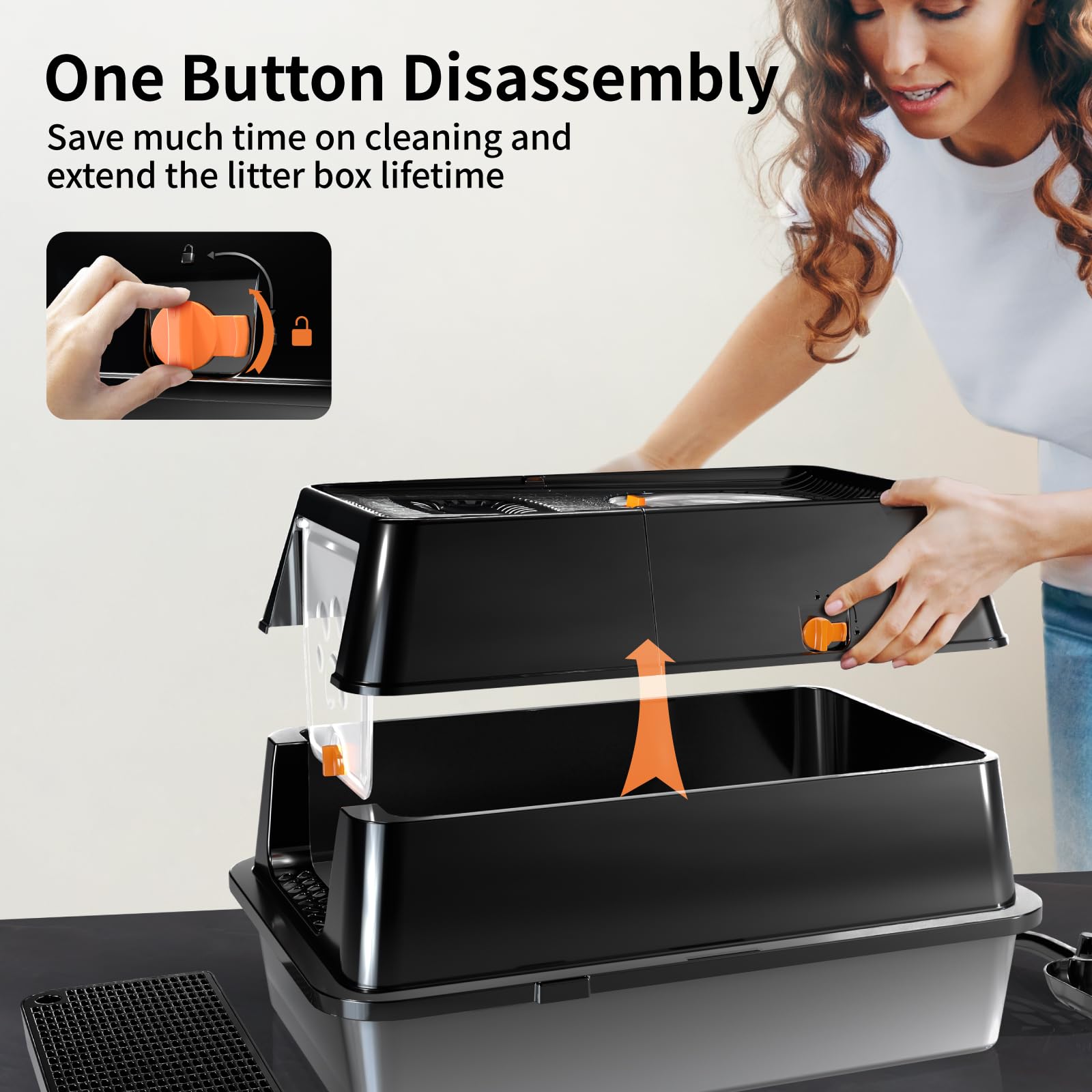 Eosarcu flip-top design enables quick scooping and tidy cleaning.