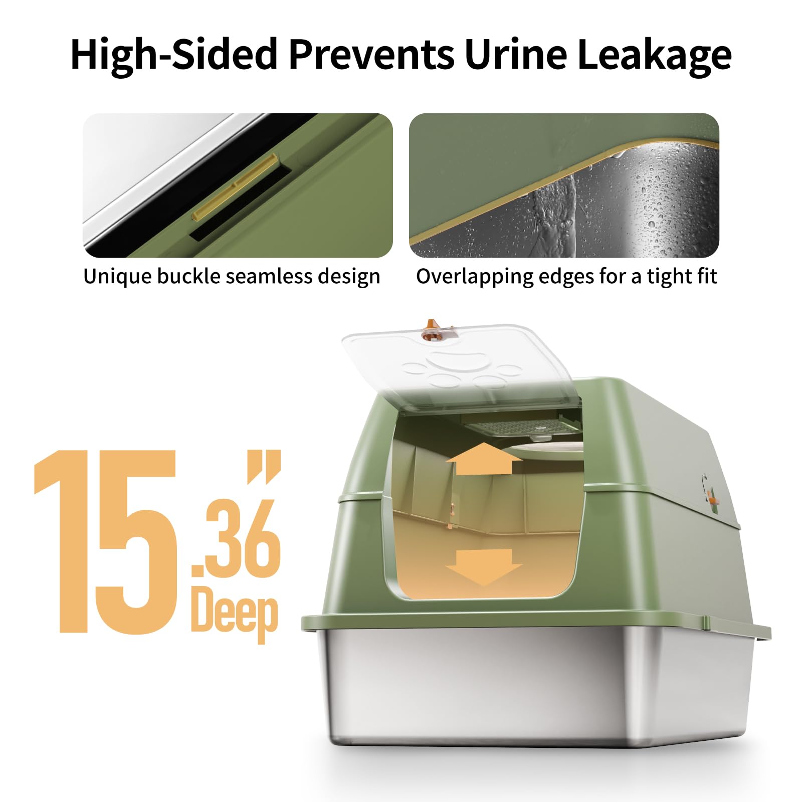 Eosarcu green scoop holder and footboard included.