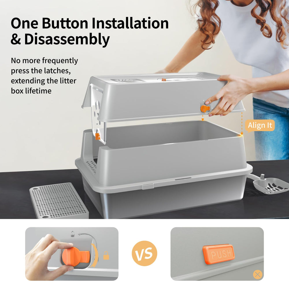 Eosarcu removable lid assembly for easy cleaning and access
