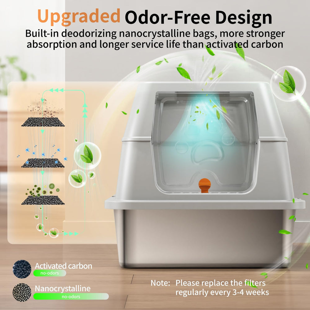 Eosarcu XL litter box dimensions 24x16x16 providing roomy space